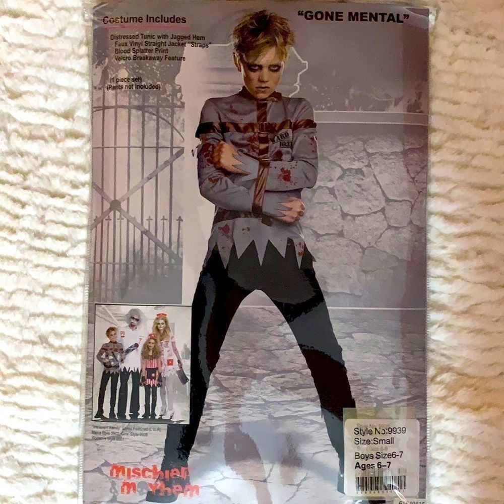 Mischief and Mayhem Gone Mental Boys Costume Sz Small 6-7
